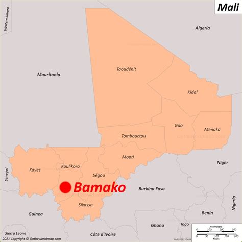 where is bamako|bamako mali map.